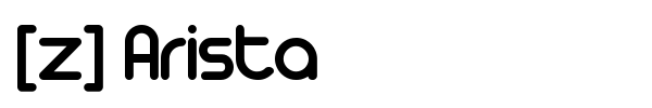 [z] Arista font preview